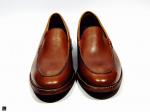 Brown cut shoes - 2