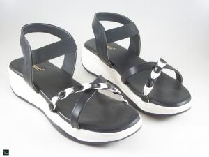 Combo of Black& white Sandals for ladies