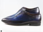 Patina finished Plain Vamp Oxford in blue - 5