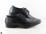 Men's stylish leather black shoes - 2