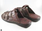 Flip flop Brown slippers  in genuine leathers - 2