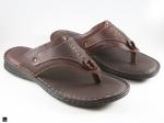 Handmade Brown genuine leather for Casualwear - 1