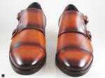 Patina finished cap toe with double monk - 2