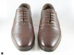 Mens Oxford Laceup Brown Leather Shoe for Office - 3