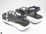 Combo of Black& white Sandals for ladies - 2