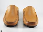 Stylish yellow milled tan loafers - 5