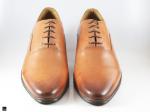 Oxford laceup tan shoe for office wear - 2