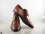 Decorated brown elite formal shoes - 5