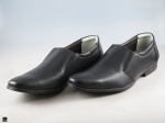 Men's black formal slip-on shoes - 1