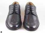 Black office brogue formal shoes - 3