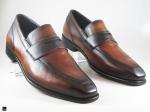 Patina finished cognac Loafer W saddle - 2