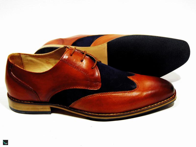 Temponation wing leather shoes