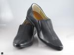 Men's black slip-on loafers - 3