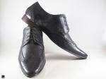 Trendy Pointed Black Brogue shoes - 4