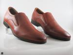 Classic Reddish Tan Mens Slipon Leather Shoe - 3