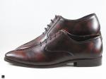 Patina finished seam oxford in dark brown - 5