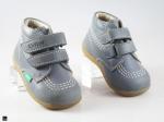 Bicolor Velcro strap design for kids in grey - 6