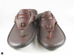 Flip flop Brown Slippers  in leather - 4