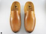 Stylish yellow milled tan loafers - 3