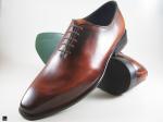 Patina finished Brown plain vamp Oxford - 4