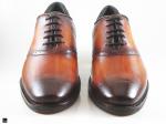 Patina finished Tan saddle Oxford - 2