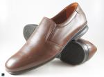 Mens Slipon Brown Leather Shoe for Office - 1