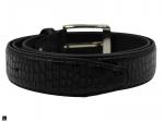 Croc Printed Leather Belt - 2